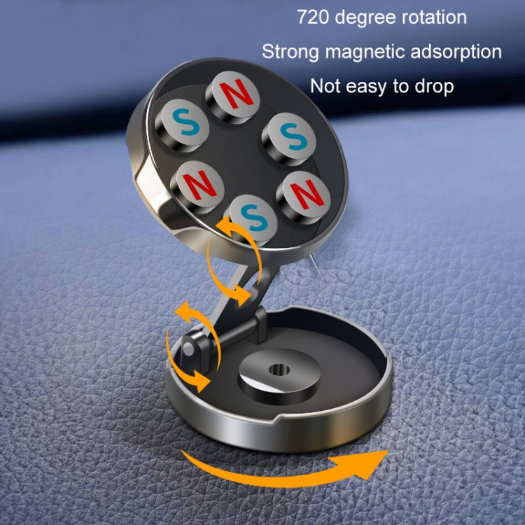 Multi-Angle Positioning Car Folding Circular Car Magnetic Suction Bracket