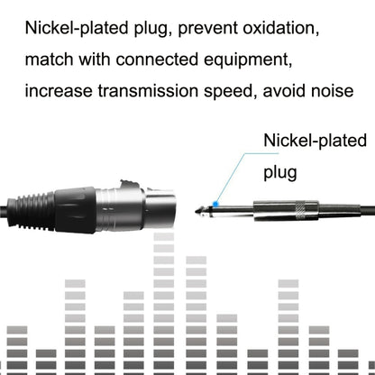 6.35mm Caron Female To XLR 2pin Balance Microphone Audio Cable Mixer Line, 0.5m, 1m, 1.5m, 2m, 3m, 5m, 10m, 15m, 20m, 30m