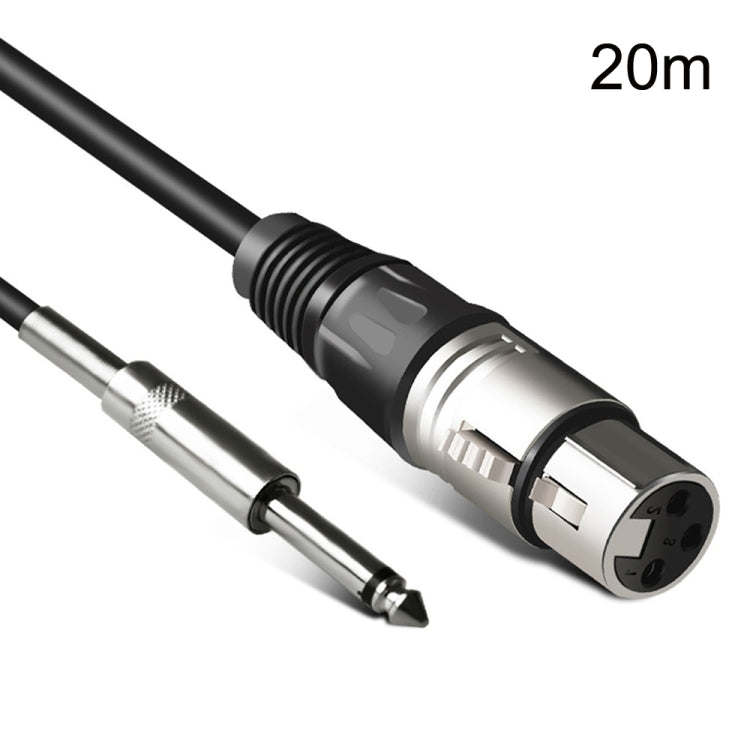 6.35mm Caron Female To XLR 2pin Balance Microphone Audio Cable Mixer Line, 0.5m, 1m, 1.5m, 2m, 3m, 5m, 10m, 15m, 20m, 30m