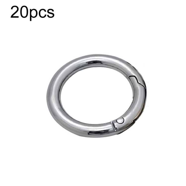 20pcs Zinc Alloy Spring Ring Metal Open Bag Webbing Keychain, 3 Points Silver, 4 Points Silver, 3 Points Light Gold, 1 inch Light Gold, 3 Point Black, 1 inch Black, 1 inch Silver, 4 Points Black, Inch 2 Light Gold, Inch 2 Silver, 5 Points Light Gold   ...