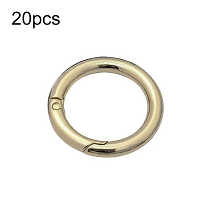 20pcs Zinc Alloy Spring Ring Metal Open Bag Webbing Keychain, 3 Points Silver, 4 Points Silver, 3 Points Light Gold, 1 inch Light Gold, 3 Point Black, 1 inch Black, 1 inch Silver, 4 Points Black, Inch 2 Light Gold, Inch 2 Silver, 5 Points Light Gold   ...
