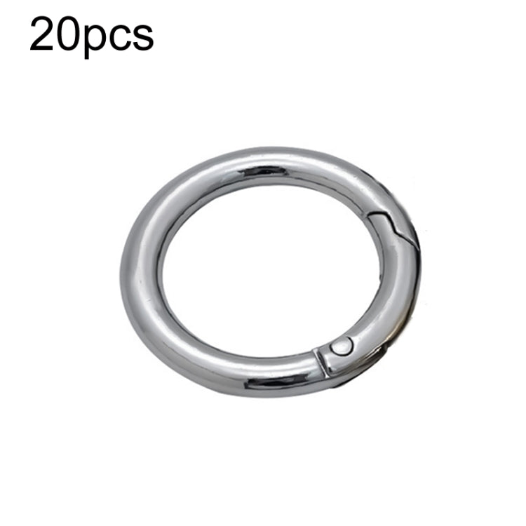 20pcs Zinc Alloy Spring Ring Metal Open Bag Webbing Keychain, 3 Points Silver, 4 Points Silver, 3 Points Light Gold, 1 inch Light Gold, 3 Point Black, 1 inch Black, 1 inch Silver, 4 Points Black, Inch 2 Light Gold, Inch 2 Silver, 5 Points Light Gold   ...