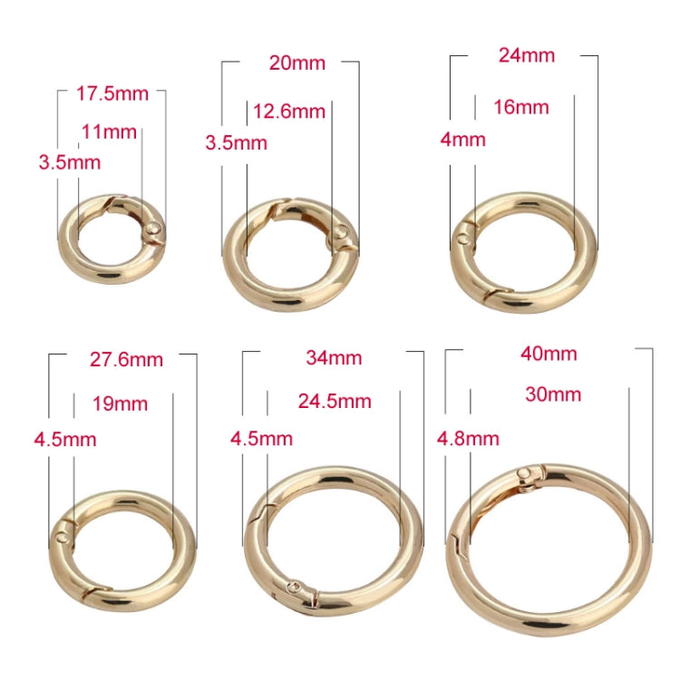 20pcs Zinc Alloy Spring Ring Metal Open Bag Webbing Keychain, 4 Points Silver, 3 Points Silver, Inch 2 Light Gold, Inch 2 Silver, 5 Points Light Gold, 5 Points Black, 5 Points Silver, 6 Points Light Gold, 4 Points Light Gold, 6 Points Black, Inch 2 Bla...