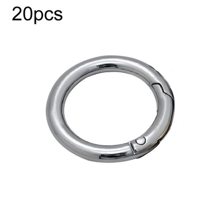 20pcs Zinc Alloy Spring Ring Metal Open Bag Webbing Keychain, 3 Points Silver, 4 Points Silver, 3 Points Light Gold, 1 inch Light Gold, 3 Point Black, 1 inch Black, 1 inch Silver, 4 Points Black, Inch 2 Light Gold, Inch 2 Silver, 5 Points Light Gold   ...