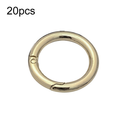 20pcs Zinc Alloy Spring Ring Metal Open Bag Webbing Keychain, 3 Points Silver, 4 Points Silver, 3 Points Light Gold, 1 inch Light Gold, 3 Point Black, 1 inch Black, 1 inch Silver, 4 Points Black, Inch 2 Light Gold, Inch 2 Silver, 5 Points Light Gold   ...