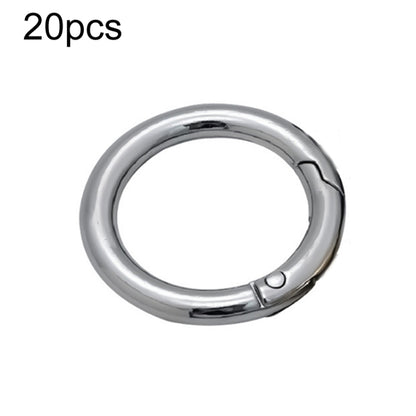 20pcs Zinc Alloy Spring Ring Metal Open Bag Webbing Keychain, 3 Points Silver, 4 Points Silver, 3 Points Light Gold, 1 inch Light Gold, 3 Point Black, 1 inch Black, 1 inch Silver, 4 Points Black, Inch 2 Light Gold, Inch 2 Silver, 5 Points Light Gold   ...