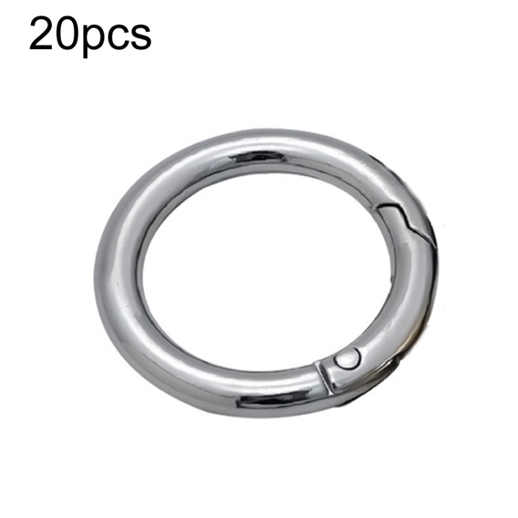 20pcs Zinc Alloy Spring Ring Metal Open Bag Webbing Keychain, 3 Points Silver, 4 Points Silver, 3 Points Light Gold, 1 inch Light Gold, 3 Point Black, 1 inch Black, 1 inch Silver, 4 Points Black, Inch 2 Light Gold, Inch 2 Silver, 5 Points Light Gold   ...
