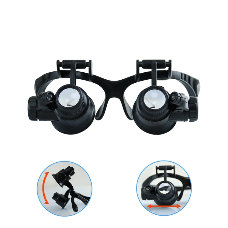 9892G1 Binocular Glass Type Maintenance Magnifyier with LED Light, 9892G1