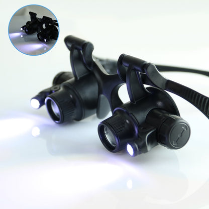 9892G1 Binocular Glass Type Maintenance Magnifyier with LED Light, 9892G1