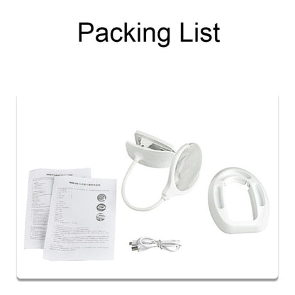 TS-9006 2.25X/5X USB Rechargeable Two-gears Brightness LED Light Desk Magnifier, 2.25X/5X