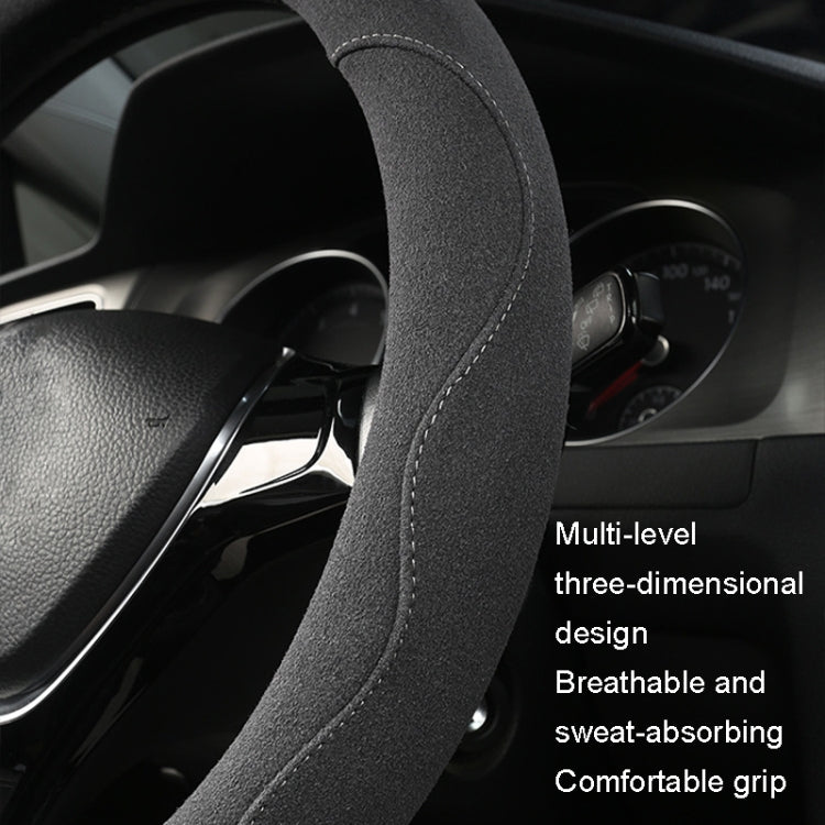 Turned Fur D Type Steering Wheel Cover, Turned Fur Black Blue, Turned Fur Gray, Turned Fur Carbon Gray, Turned Fur Black Red, Turned Fur Black Gray