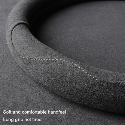 Turned Fur D Type Steering Wheel Cover, Turned Fur Black Blue, Turned Fur Gray, Turned Fur Carbon Gray, Turned Fur Black Red, Turned Fur Black Gray