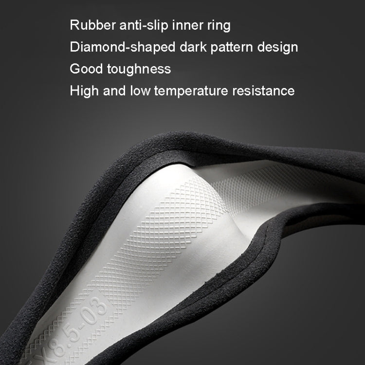 Turned Fur D Type Steering Wheel Cover, Turned Fur Black Blue, Turned Fur Gray, Turned Fur Carbon Gray, Turned Fur Black Red, Turned Fur Black Gray