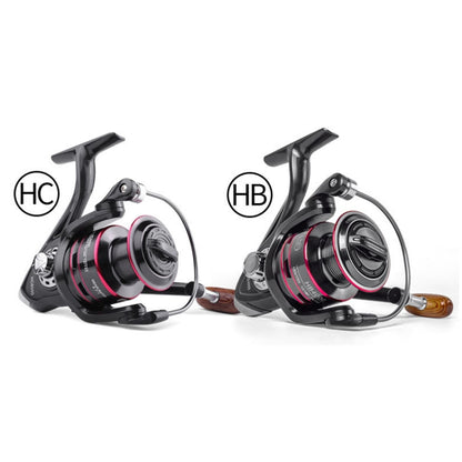Fishing Reel Metal Spool Spinning Reel Durable Enhance Wheels For Saltwater or Freshwater, HB500