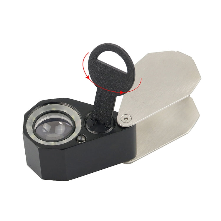 MG7802 10X 6LEDs + 7UV Lamps Jewelry Appreciation Magnifying Glass, Round 30X, Diamond 30X