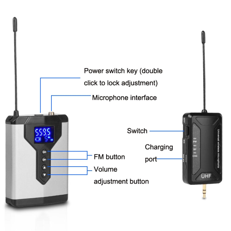 USB Computer Recording Microphone Live Phone SLR Lavalier Microphone, Q6 1 Drag 1 Wireless Lavalier, Q6 1 Drag 1 Wireless Lavalier Head Wear, Q6 1 Drag 1 Wireless Lavalier With Stand, Q6 1 Drag 1 Wireless Lavalier Head Wear With Stand