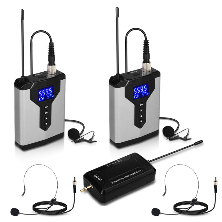 USB Computer Recording Microphone Live Phone SLR Lavalier Microphone, Q6 1 Drag 1 Wireless Lavalier, Q6 1 Drag 1 Wireless Lavalier Head Wear, Q6 1 Drag 1 Wireless Lavalier With Stand, Q6 1 Drag 1 Wireless Lavalier Head Wear With Stand