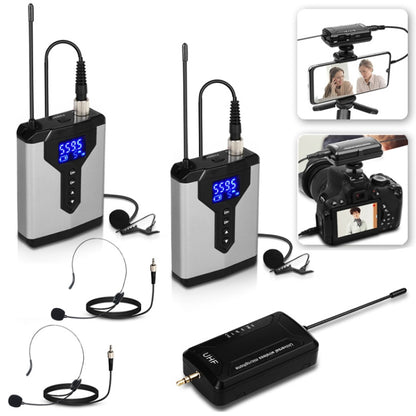 USB Computer Recording Microphone Live Phone SLR Lavalier Microphone, Q6 1 Drag 1 Wireless Lavalier, Q6 1 Drag 1 Wireless Lavalier Head Wear, Q6 1 Drag 1 Wireless Lavalier With Stand, Q6 1 Drag 1 Wireless Lavalier Head Wear With Stand