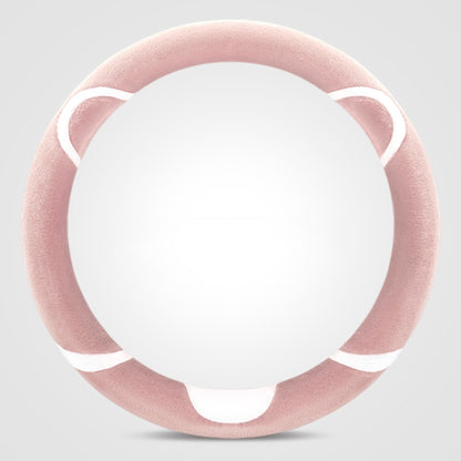 Car Steering Wheel Cartoon Short Fluff Handle Cover, 38cm