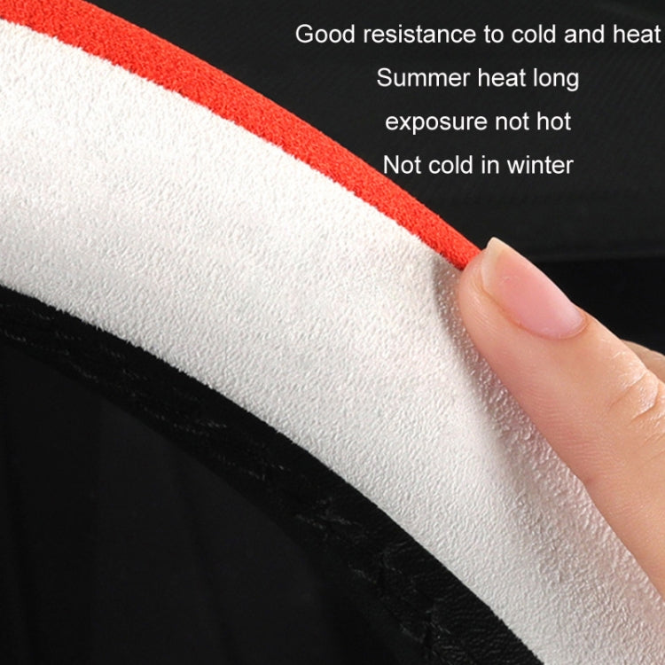 Car Steering Wheel Short Plush Winter Non-slip Grip Cover, 38cm