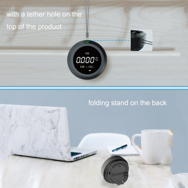 PTH-12 Infrared Carbon Dioxide Detector Portable Temperature And Humidity Air Quality Monitoring Instrument, PTH-12