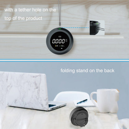 PTH-12 Infrared Carbon Dioxide Detector Portable Temperature And Humidity Air Quality Monitoring Instrument, PTH-12