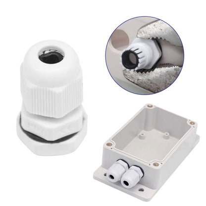 2pcs Switch Modified Part IP66 Waterproof Shell Transparent Upper Hole PG7+Wiring Port