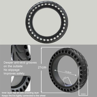8 inch Electric Scooter Non-slip Honeycomb Outer Tire For Xiaomi M365/M365 Pro /1S/Pro2/Essential, Side Honeycomb Black