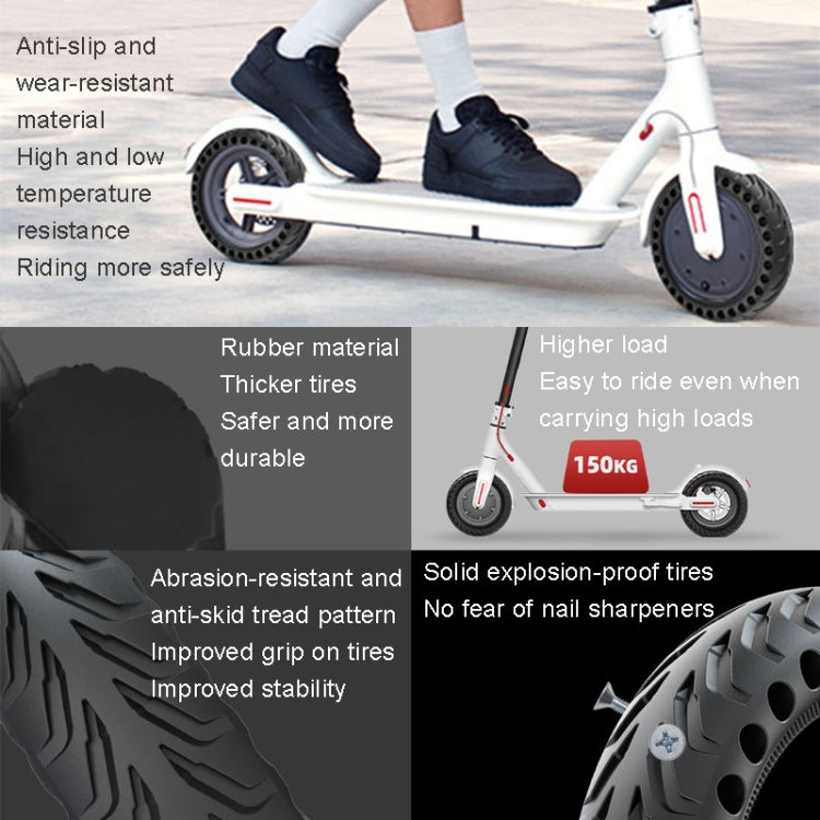 8 inch Electric Scooter Non-slip Honeycomb Outer Tire For Xiaomi M365/M365 Pro /1S/Pro2/Essential, Side Honeycomb Black