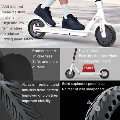 8 inch Electric Scooter Non-slip Honeycomb Outer Tire For Xiaomi M365/M365 Pro /1S/Pro2/Essential, Side Honeycomb Black