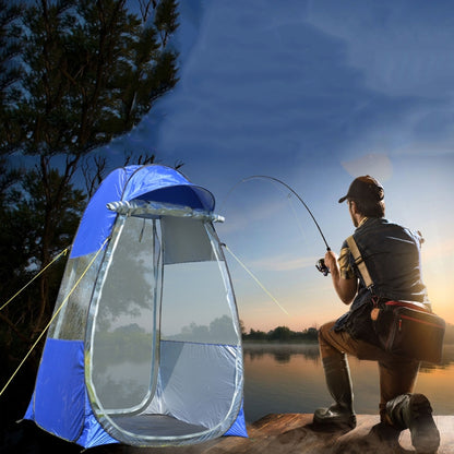 ZL8801 Single Foldable Outdoor Fishing Rainproof Sunshade Tent with Double-doors, ZL8801 (Blue)