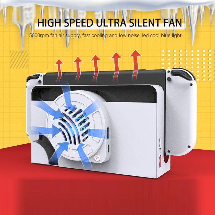 For Nintendo Switch OLED SWL138 Game Console Cooling Fan Host Storage Base Cooling Bracket, SWL138