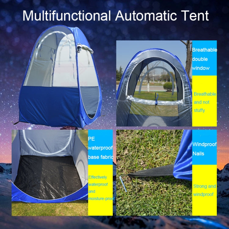 ZL-8802 Outdoor Rainproof and Sunshade Foldable Fishing Single Tent with Dual Window, ZL-8802 (Royal Blue)
