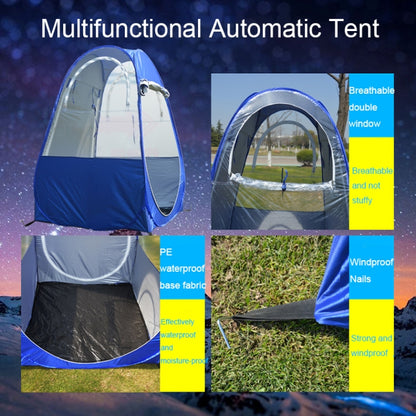 ZL-8802 Outdoor Rainproof and Sunshade Foldable Fishing Single Tent with Dual Window, ZL-8802 (Royal Blue)