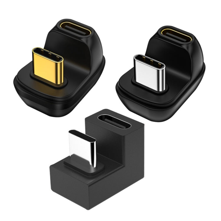 U-shaped Elbow Type-C/USB-C Male To Female Data Transfer Charging Adaptor, 2.0, 3.1, 4.0