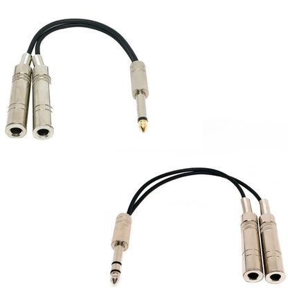 Noise Reduction Shielded Bass Electric Guitar Cable Musical Instrument Accessories, 6.35mm Male To 2 Female Single Channel, 6.35mm Male To 2 Female Dual Channel