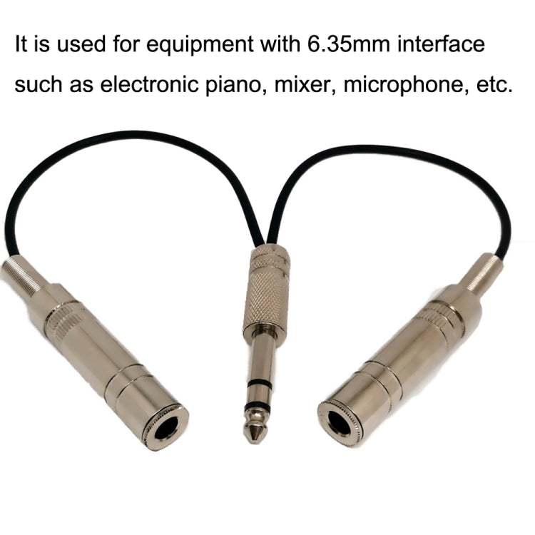 Noise Reduction Shielded Bass Electric Guitar Cable Musical Instrument Accessories, 6.35mm Male To 2 Female Single Channel, 6.35mm Male To 2 Female Dual Channel