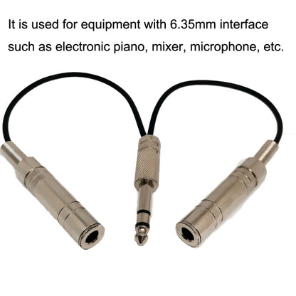 Noise Reduction Shielded Bass Electric Guitar Cable Musical Instrument Accessories, 6.35mm Male To 2 Female Single Channel, 6.35mm Male To 2 Female Dual Channel