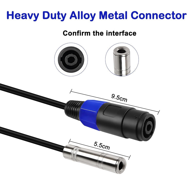 Audio Cable, 4 Core Ommus Female To 6.35mm Female, 4 Core Ommus Female To 6.35mm Male