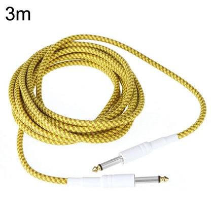JT001 Male To Male 6.35mm Audio Cable Noise Reduction Folk Bass Instrument Cable, Length:, 3m