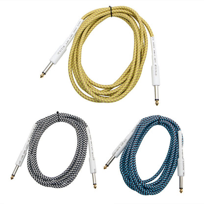 JT001 Male To Male 6.35mm Audio Cable Noise Reduction Folk Bass Instrument Cable, Length:, 3m