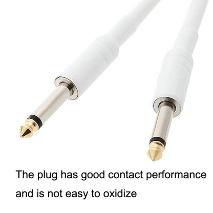 JT001 Male To Male 6.35mm Audio Cable Noise Reduction Folk Bass Instrument Cable, Length:, 3m