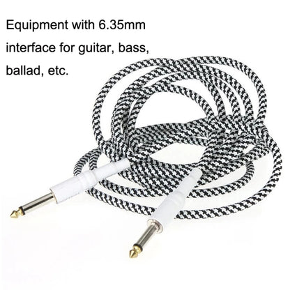 JT001 Male To Male 6.35mm Audio Cable Noise Reduction Folk Bass Instrument Cable, Length:, 3m
