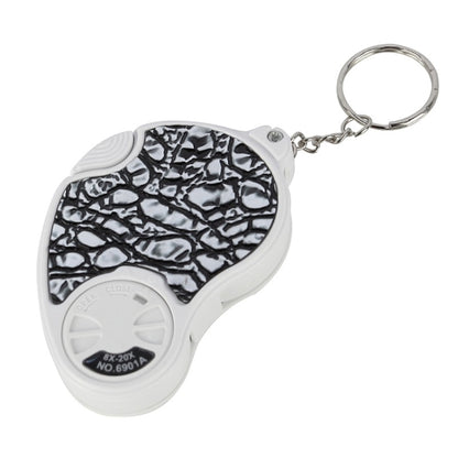 6901A 8X 20X Double Lens Folding Magnifier With LED Lamp and Keychain, Double Lens  8X 20X (Silver), Double Lens  8X 20X (Black)