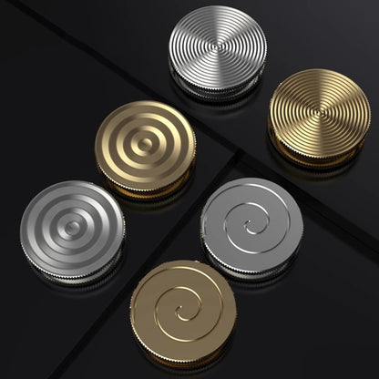 Decompression Pendant Gyro Pendant Necklace Key Chain Reduce Pressure Toy, Stainless Steel Large Ripple, Stainless Steel Fine Ripple, Stainless Steel Spiral Pattern, Brass Large Ripple, Brass Fine Ripple, Brass Spiral Pattern