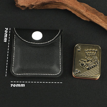 Poker Magnetic Metal Slider Stress Relief Toy EDC Top Spinning Poker Toys Decompress, Bronze, Silver