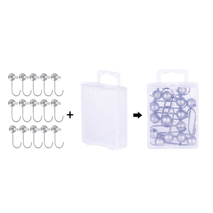 Lead Head Hook Fishing Gear Lua Anti-drop Hooks, HENGJIA JI035 50pcs 1g, HENGJIA JI035 40pcs 1.5g, HENGJIA JI035 30pcs 2g, HENGJIA JI035 20pcs 3.5g, HENGJIA JI035 15pcs 5g, HENGJIA JI035 10pcs 7g, HENGJIA JI035 8pcs 10g, HENGJIA JI035 6pcs 14g...