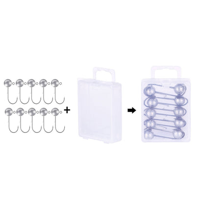 Lead Head Hook Fishing Gear Lua Anti-drop Hooks, HENGJIA JI035 50pcs 1g, HENGJIA JI035 40pcs 1.5g, HENGJIA JI035 30pcs 2g, HENGJIA JI035 20pcs 3.5g, HENGJIA JI035 15pcs 5g, HENGJIA JI035 10pcs 7g, HENGJIA JI035 8pcs 10g, HENGJIA JI035 6pcs 14g...
