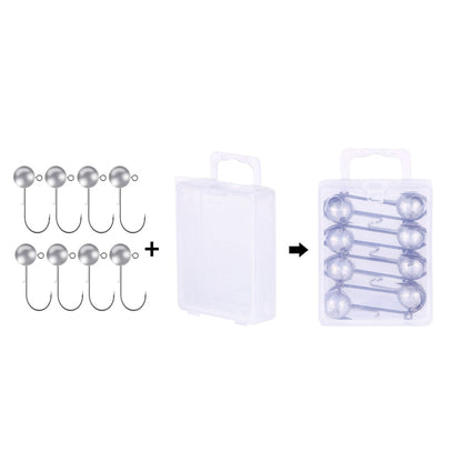 Lead Head Hook Fishing Gear Lua Anti-drop Hooks, HENGJIA JI035 50pcs 1g, HENGJIA JI035 40pcs 1.5g, HENGJIA JI035 30pcs 2g, HENGJIA JI035 20pcs 3.5g, HENGJIA JI035 15pcs 5g, HENGJIA JI035 10pcs 7g, HENGJIA JI035 8pcs 10g, HENGJIA JI035 6pcs 14g...