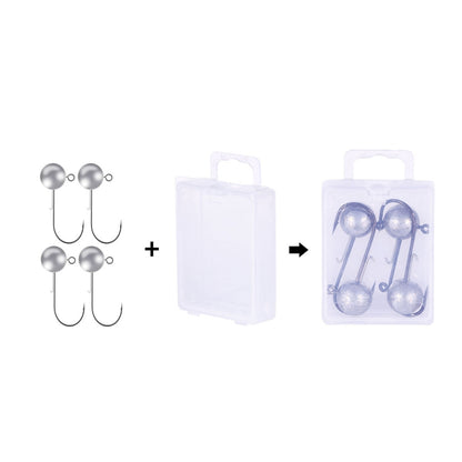 Lead Head Hook Fishing Gear Lua Anti-drop Hooks, HENGJIA JI035 50pcs 1g, HENGJIA JI035 40pcs 1.5g, HENGJIA JI035 30pcs 2g, HENGJIA JI035 20pcs 3.5g, HENGJIA JI035 15pcs 5g, HENGJIA JI035 10pcs 7g, HENGJIA JI035 8pcs 10g, HENGJIA JI035 6pcs 14g...